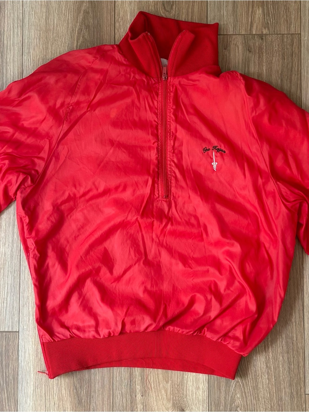 Vintage 80s 90s Aureus Red Golf Bomber Jacket Made in USA Medium